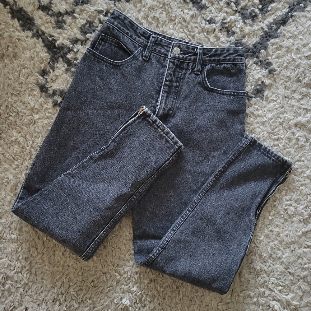 Guess Marciano high waist hi rise mom black Denim jeans vintage ribcage 80s vtg